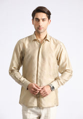 Light Brown Self Shirt